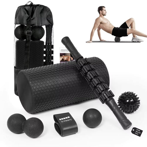 7-in-1 Foam Roller & Muscle Massage Kit