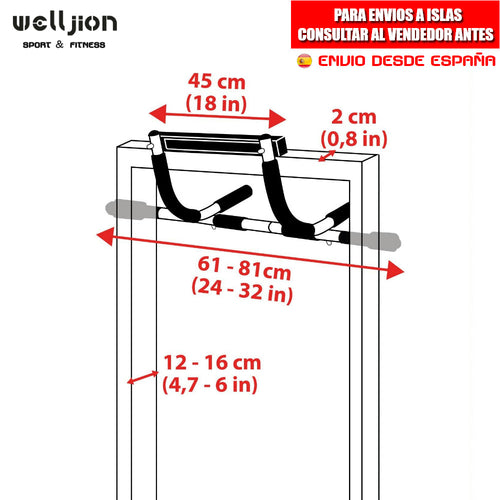 Door Pull-Up Bar for Home Gym & Cross Training