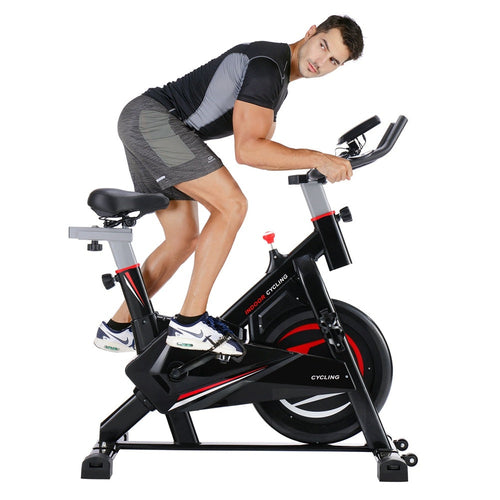 Indoor Cycling Spinning Bike – Quiet Belt-Drive Stationary Bike for Home Gym
