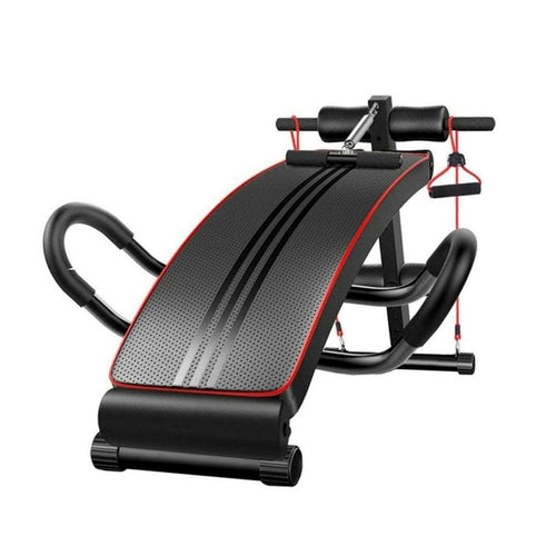 Fitness Bench with Resistance Band for Abs & Strength Training