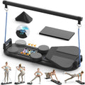 6-in-1 Foldable Mini Pilates Reformer with Smart Counter