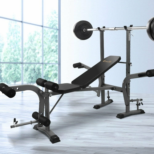 Everfit 7-in-1 Adjustable Weight Bench – 200kg Multi-Station Home Gym Press