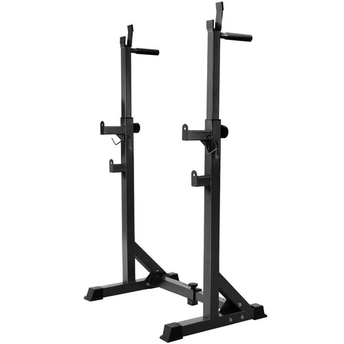 Everfit Adjustable Squat Rack – 300kg Home Gym Weight Stand with 10 Height Settings