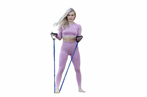 Home Fitness Bundle – Resistance Bands, Exercise Tube & Core Sliders Set