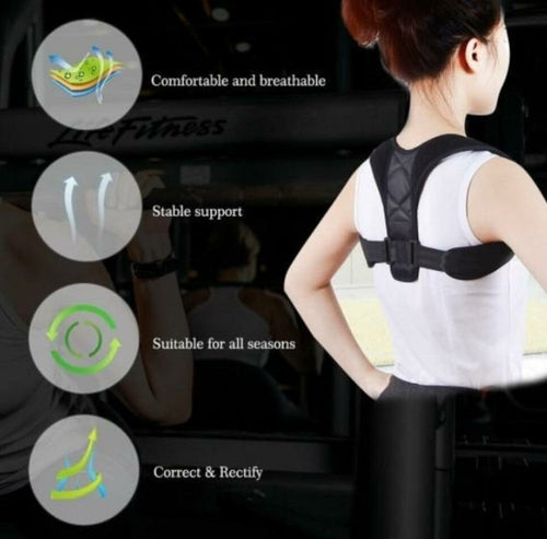 Adjustable Back Posture Corrector – Unisex Breathable Support Brace (S/M/L)