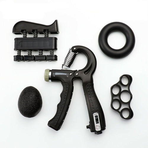 Adjustable Hand Grip Strengthener Set – 5-Piece Finger & Grip Trainer