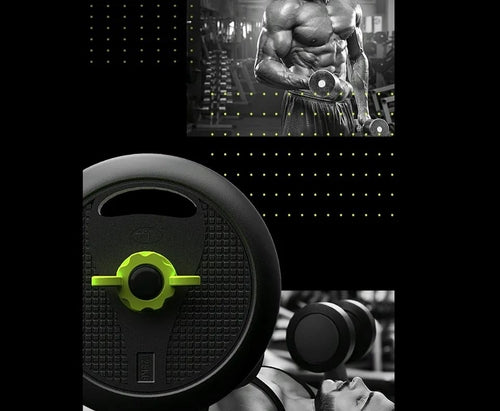 2-in-1 Dumbbell & Kettlebell Set with Handle Bar