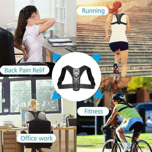 Adjustable Back Posture Corrector – Unisex Breathable Support Brace (S/M/L)